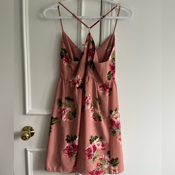 UO - Kimchi Blue - Pink Floral Tank Dress - Size 4 - Picture 4 of 4